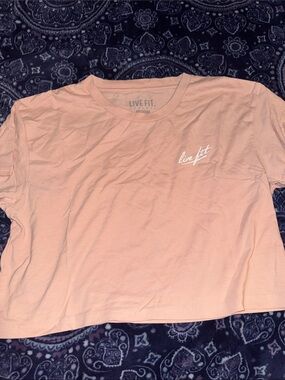 Live Fit. Kids Peach Short Sleeve Tee